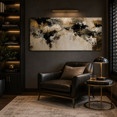Textured Nightfall Wrapped Canvas Wall Art