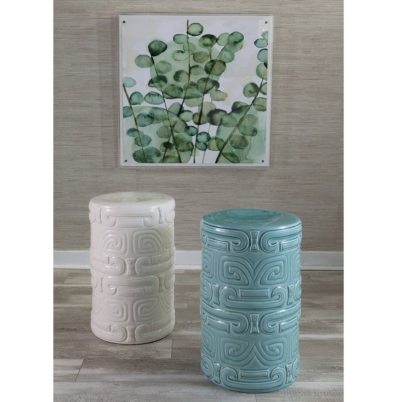 Dynasty Celadon Stool, Cream