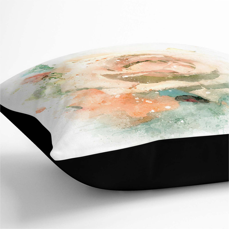Square Throw Cushion, 40cm H x 40cm W x 15cm D, Black