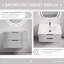 Meuble-lavabo gris 30 po sans lavabo