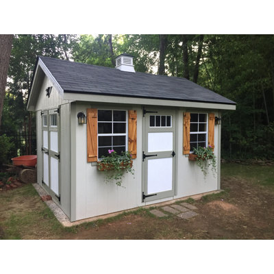 Riverside 10 ft. W x 12 ft. D Wood Storage Shed