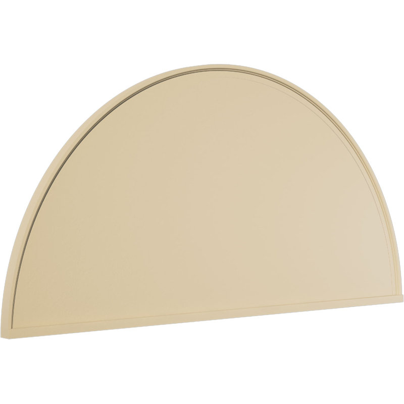 Half Round Signature Urethane Pediment, Primed Tan, 62" x 31" x 2", None, Smooth