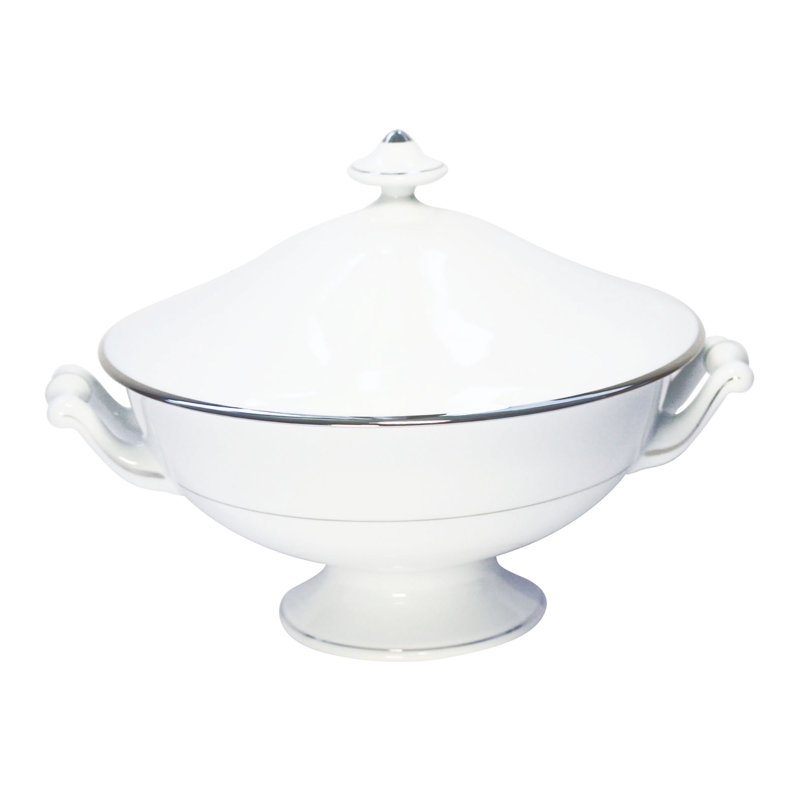 Orsay Porcelain China Tureen, Platinum
