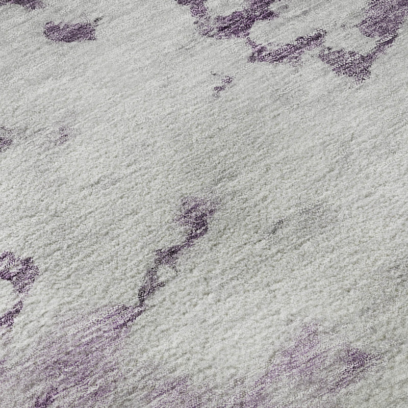 Premium Machine Washable Cerrito Purple Rug, Rectangle 10' x 14'