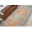 Grand tapis turc Oushak rétro orange vif pour le salon et la décoration intérieure