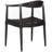 Solid Wood Arm Chair in Black