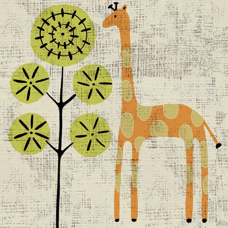 «Ada's Giraffe», reproduction sur toile tendue, H 26 po x l 26 po x P 1,5 po