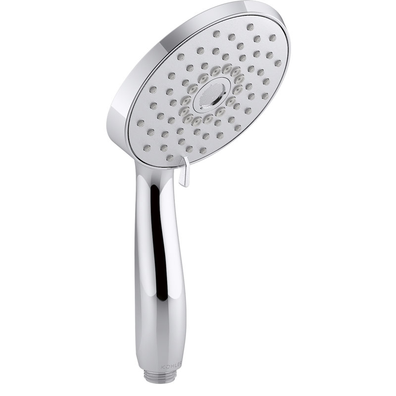 Pomme de douche à main multifonctionnelle avec trois jets, 2,5 gallons par minute Forté, Chrome poli