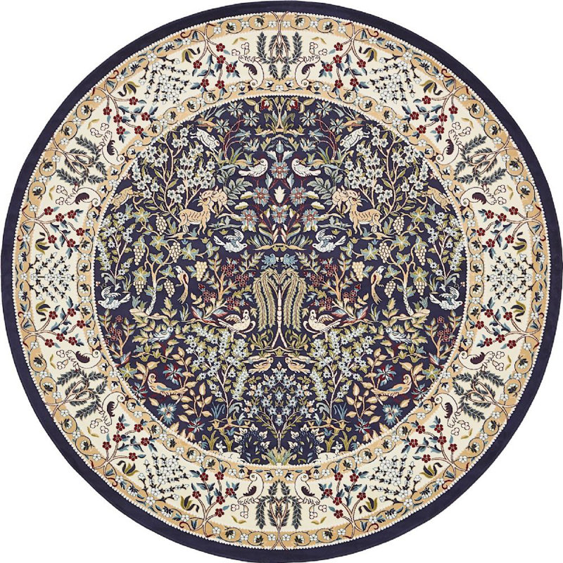 Tapis bleu Jackson Jackson, Rond 10pi, Navy