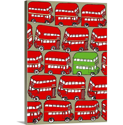 « bizarres-green double decker », impression Duncan Wilson