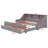 Daybed Frame With Storage Bookcases And Two Drawers,Charging Design-533160027