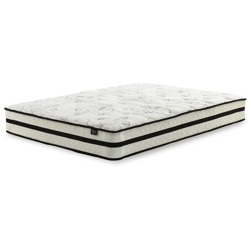 Modern Twin-Size Innerspring Gel Memory Foam Mattress in White
