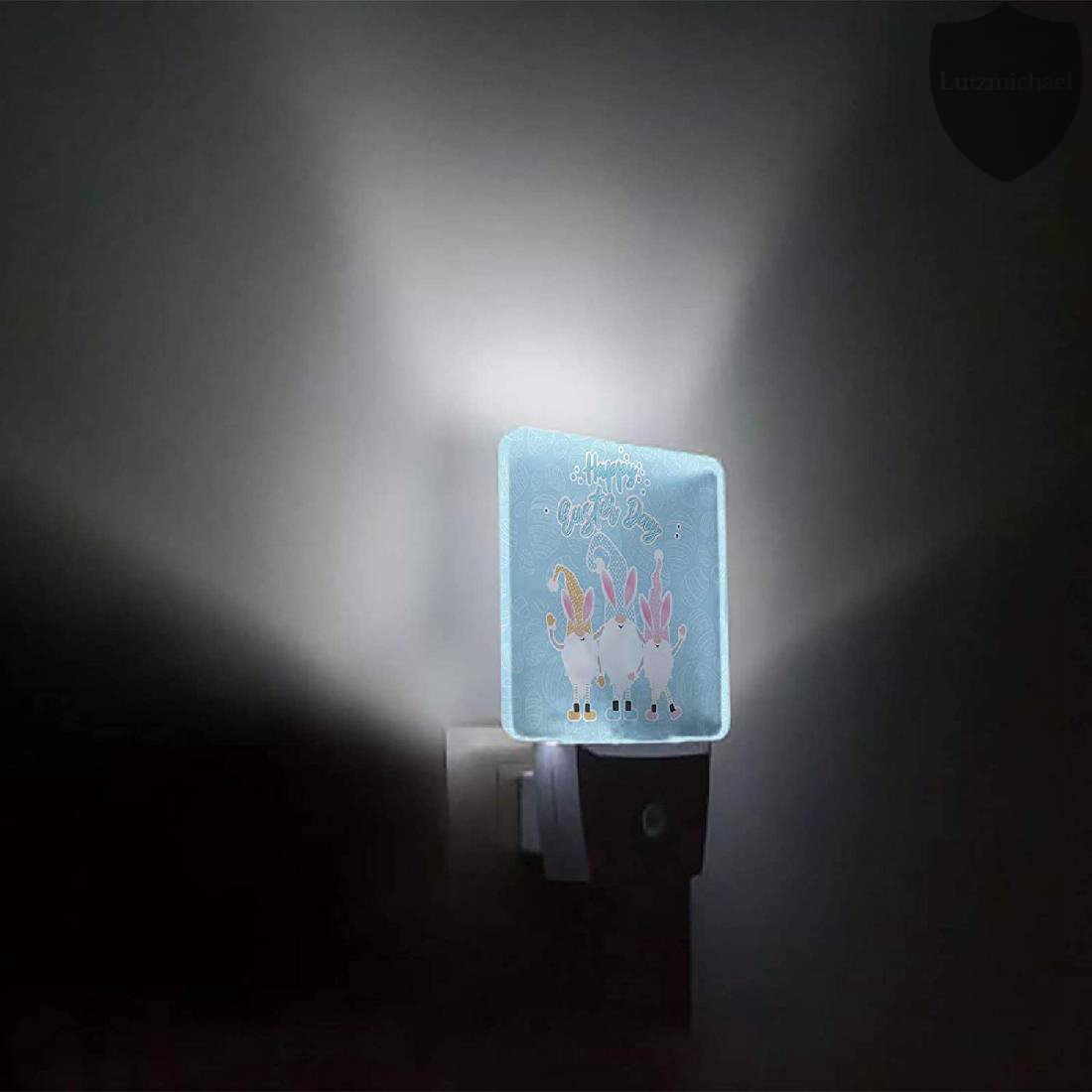 LED Night Light Wall Plug In Dusk to Dawn Automatic Sensor Bedside