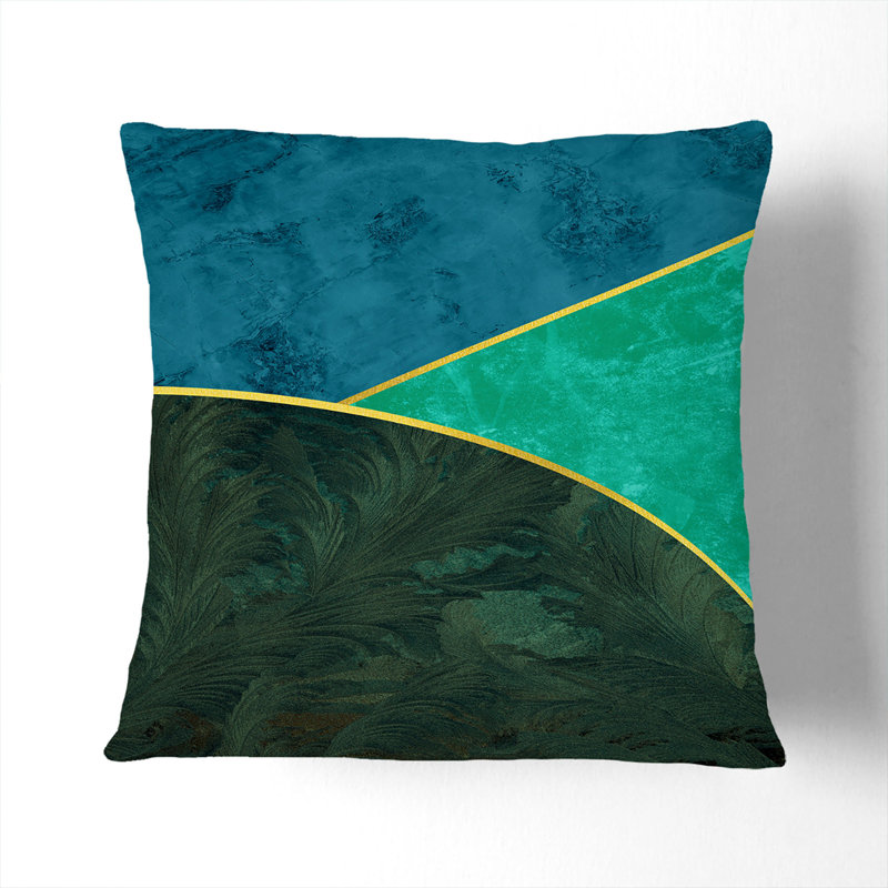 Mopdern Shapes No.2 Square Throw Cushion, White, 40cm H x 40cm W x 15cm D