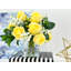 Arrangement de roses jaune Real Touch