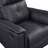 With Recliner Function Black Leather Upholstered Swivel Glider Reclining Chair Luxury Living Room Furniture Comfort Chair 1Pc Plush Comfort-14413555