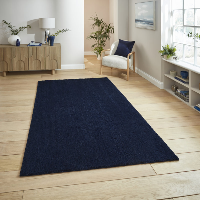 Solid Colour Table Tufted Area Rug, Rectangle 80 x 150 cm