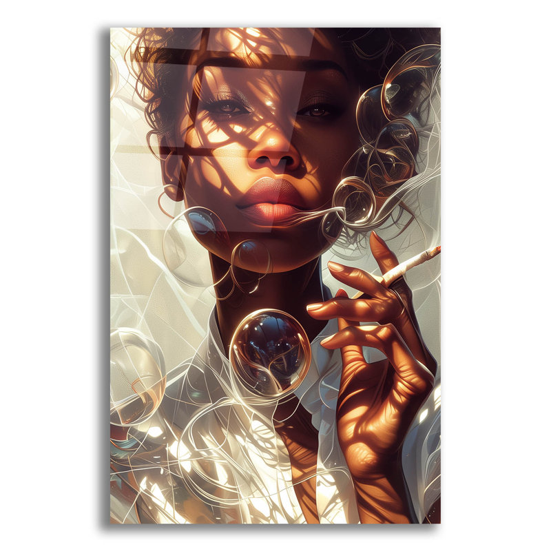 Art mural en verre «Sublime» par r3darch0n, H 24 po x l 16 po x P 0,2 po