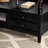 Retro modern simple black coffee table-105858246