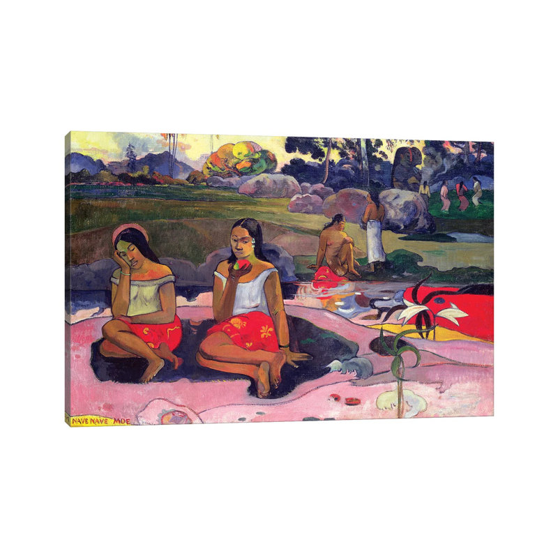 Nave Nave Moe (Sacred Spring), 1894 by Paul Gauguin - Wrapped Canvas Print, 66.04 cm H x 45.72 cm W x 1.91 cm D