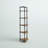 Kenley 63.75"H x 22.75"W 5-Tier Steel Corner Bookcase-1498380408