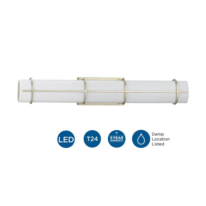 Arenstein Steel LED Flush Mounted Sconce, Silver Ridge