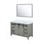 Meuble-lavabo gris cendre 48 po X P 22 po P, comptoir en marbre de culture et Miroir-117984892-117984895
