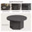 Cesiro Modern Round Coffee Table With Fluted Base-1849754082