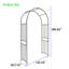 Metal Garden Arch L42.24'' X W17.52'' X H85.82'' Climbing Plants Support Rose Arch Outdoor