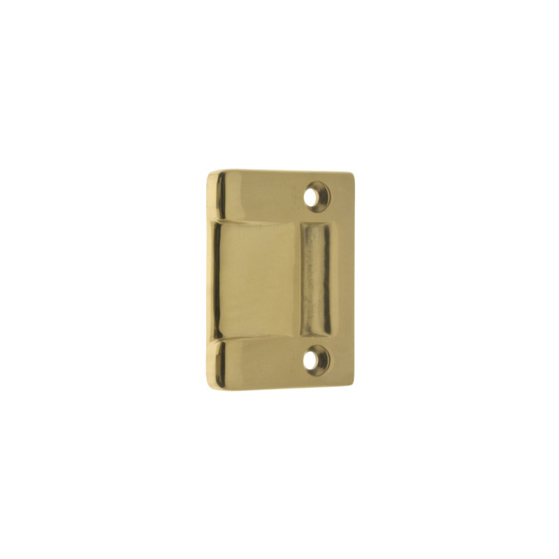 Solid Brass Rectangle Strike, Polished Brass