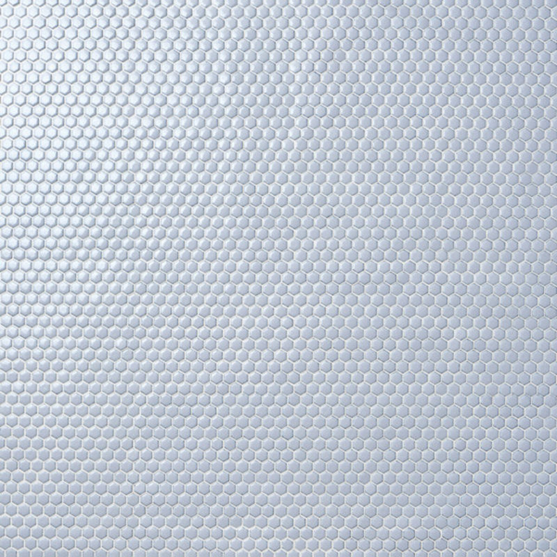 Eden 2.0 Rimmed 1" Hexagon Polished Porcelain Mosaic Tile, Gray