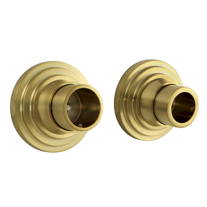 Base de tringle de rideau de douche Kingston Brass Edenscape, Chrome
