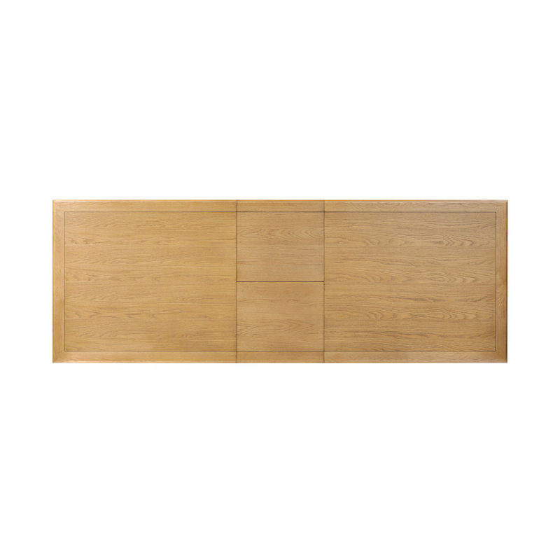 Harper Solid Wood Dining Table, Fawn Oak