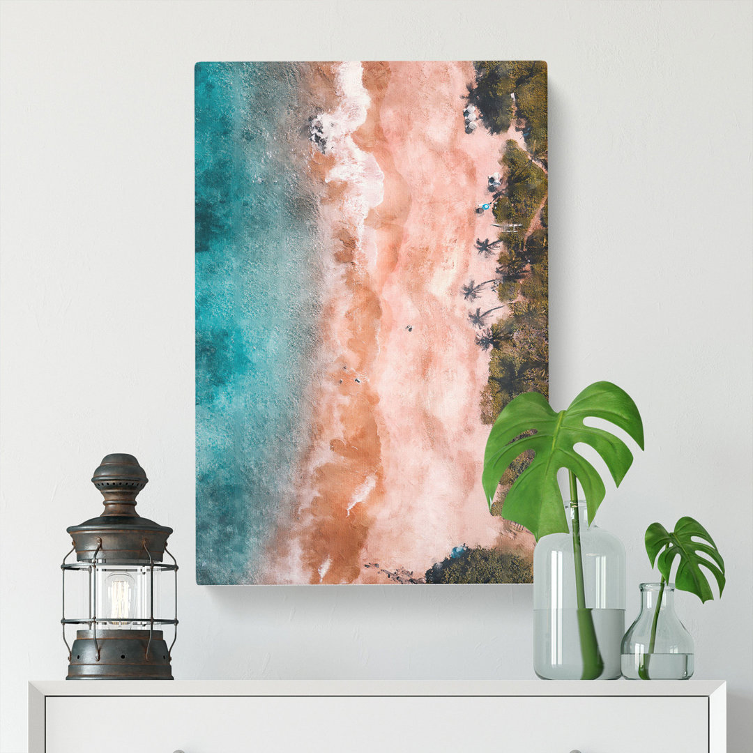Beach In Maui Hawaii Painting - Wrapped Canvas