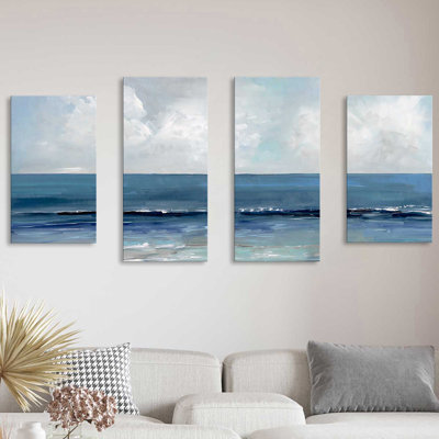 " Blue Seas " by Sally Swatland 4 - Pieces Painting Print