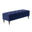 Safar Wide Tufted Rectangle Ottoman Storage Bench – Upholstery Plush Velvet Shoe Bench with Black Turned Wooden Legs-111753561-108634781-128793880