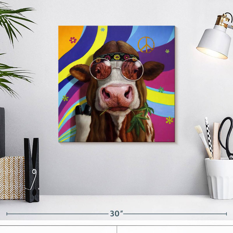 Grass Fed, 16" H x 16" W