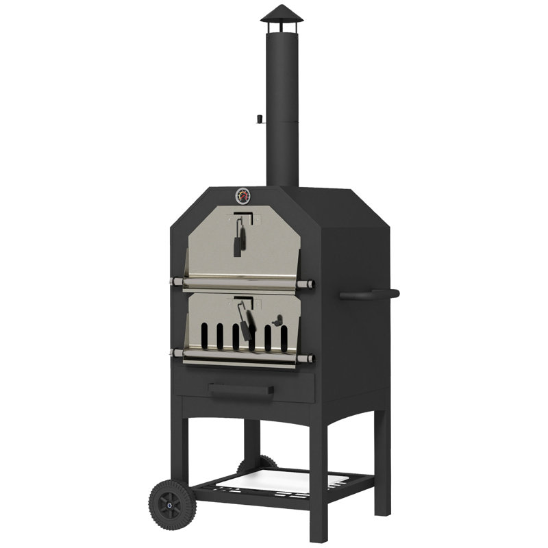 Britnae 2-in-1 Freestanding Outdoor Pizza Oven