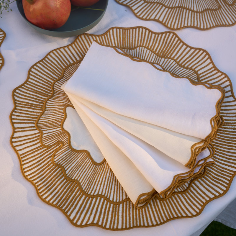 Circular Elegance Table Napkin 20x20 Inch