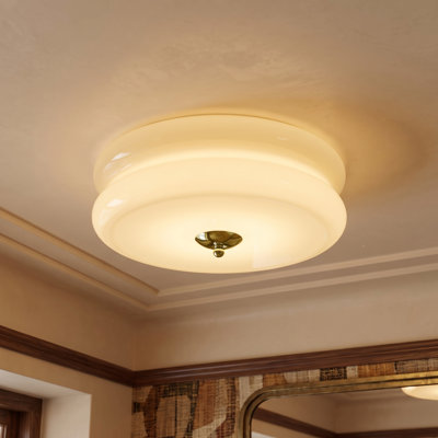 Plafonnier tambour rétro Vintage Art Deco
