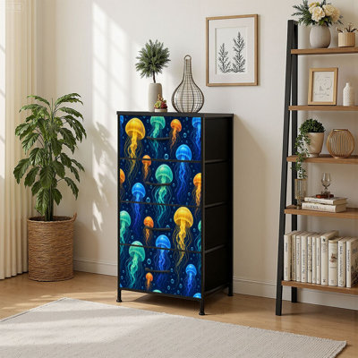 Commode de rangement verticale 4 tiroirs