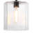 Allenhurst 60 Watt 1-Light Geometric Pendant Light with Clear Rippled Glass Shade-1985649925-1985649923