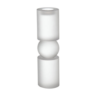 Porte-bougie moyen en verre D3.1x11 "Palisade