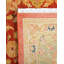 Tapis orange en laine noué à la main de conception unique 6 pi 3 po x 9 pi 3 po Hayner
