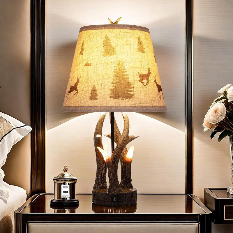 Simple Deer Horn Desk Lamp
