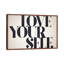 Love Yourself - Floater Frame Print on Canvas-1356822909-1356822910