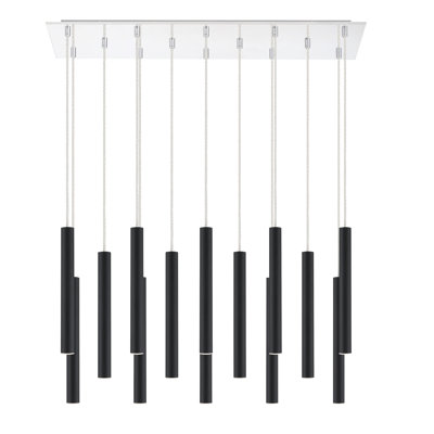 Luminaire suspendu cylindrique à DEL 14 lumières Bowning