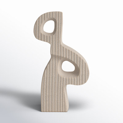 Downtime Modern Neutral Textured Stone Sculpture