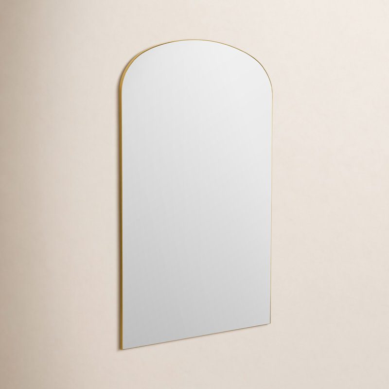 Eaton Metal Floor Mirror, Gold