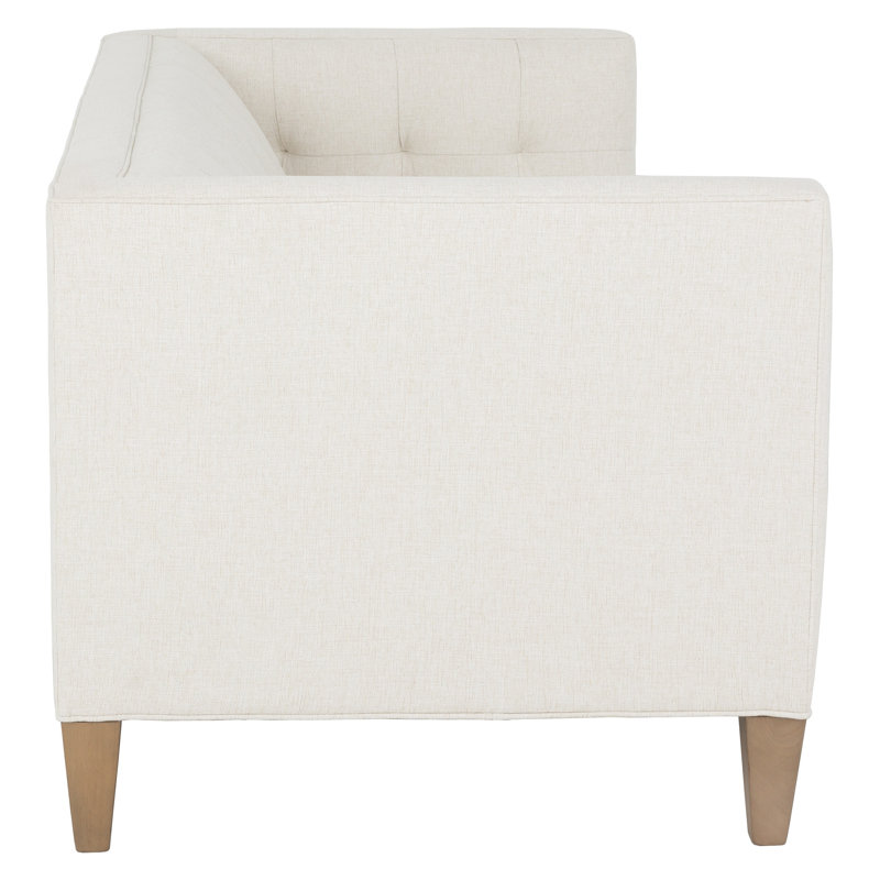 Dominique Leather Loveseat, Montego Bay, 1130 Pottery
